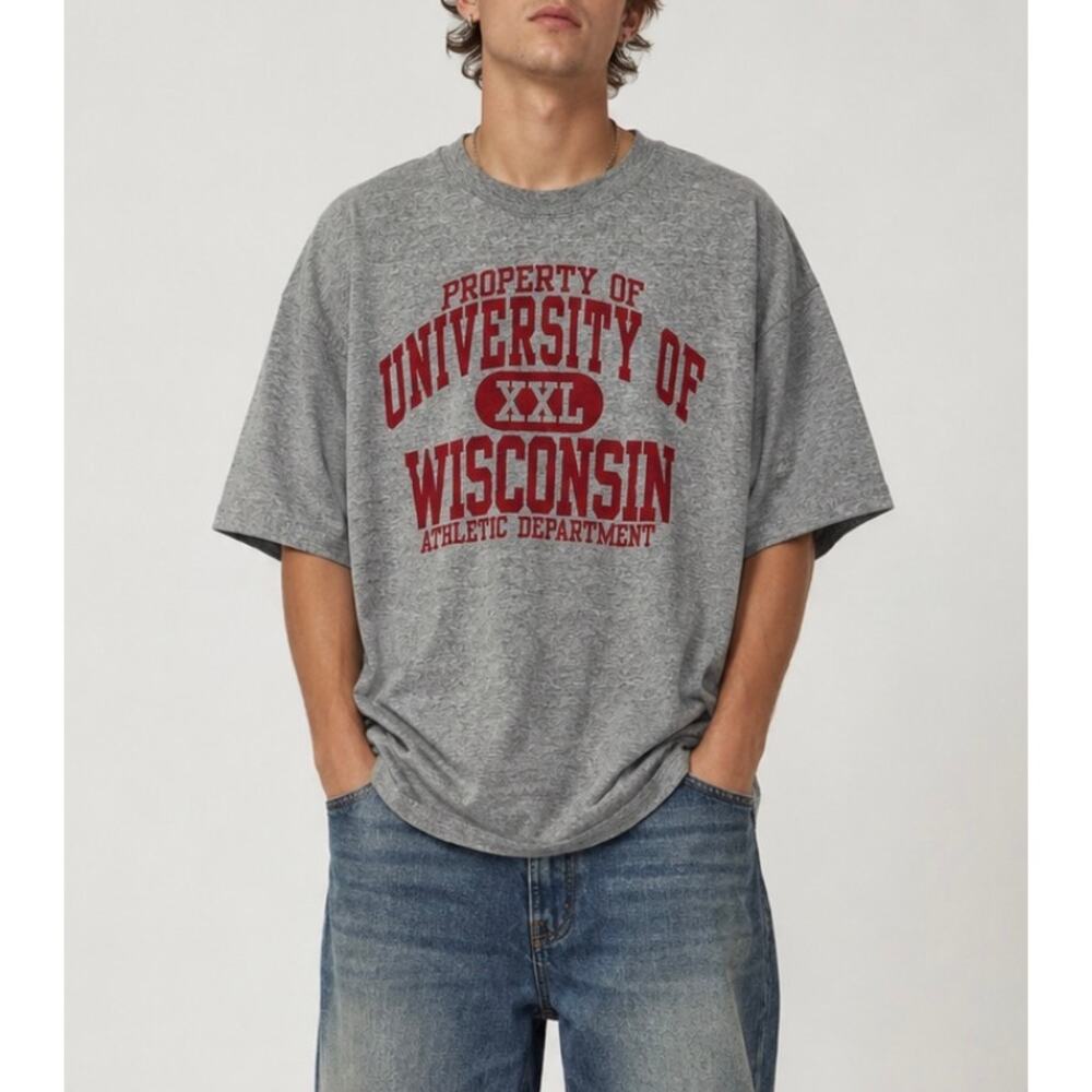 Vintage Steve & Barry’s University of Wisconsin Graphic Tee Y2K collegiate XXL
